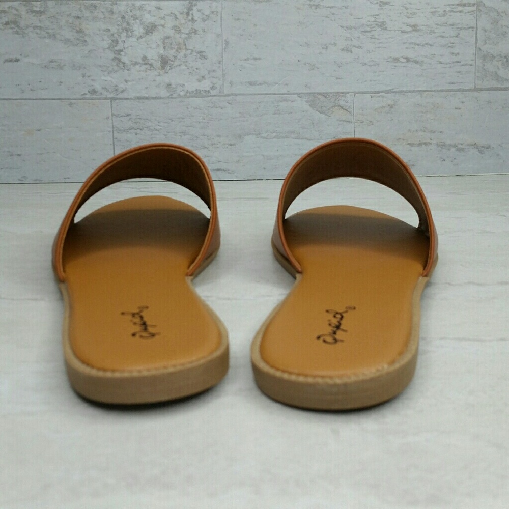 TAN Slip-on Slide Sandal NEW - Picture 5 of 6